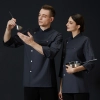 professional design side opening kitchen restaurant chef coat workwear