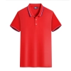 Europe America hot sale company staff tshirt uniform team work tshirt logo Color Red