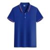 Europe America hot sale company staff tshirt uniform team work tshirt logo Color sapphire blue tshirt