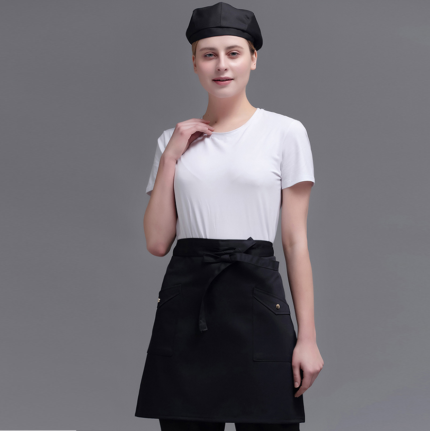 thumbnail image 2 of Waitress Apron With Pockets Smart Apron- Mini Waist Apron For BBQ, Grill & Restaurant, 5 Running Belt 2 of 9