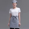 fashion Euope restaurant cafe bar waiter waitress apron stripes small apron Color Grey