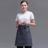 fashion Euope restaurant cafe bar waiter waitress apron stripes small apron Color stripes