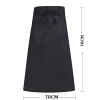 high quality cheap knee length chef apron cook apron 70x70cm