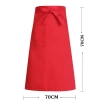 high quality cheap knee length chef apron cook apron 70x70cm