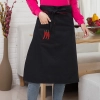 high quality cheap knee length chef apron cook apron 70x70cm