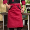 high quality cheap knee length chef apron cook apron 70x70cm Color Color 21