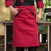 high quality cheap knee length chef apron cook apron 70x70cm