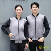 black grey patchwork men women jacket work uniform