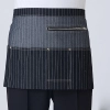 Europe high quality denim waiter apron short apron Color tiny black stripes
