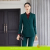 elegant beauty korea lady work suits reception uniform office pant suits Color blackish green blazer