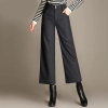 fashion casual loose wide leg women pant trousers Color Grey