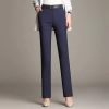 cotton easy crare fit women pant work pant casual pant Color Navy Blue