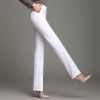 cotton easy crare fit women pant work pant casual pant Color White