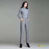 2025 Europe fashion woolen pant flare pant for women work office wear lady trouser