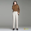 2025 autumn winter woolen pant flare pant for women work office wear lady trouser Color Khaki