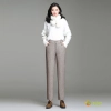 2022 Europe fashion woolen pant flare pant for women work office wear lady trouser Color Brown