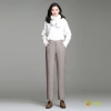 2025 autumn winter woolen pant flare pant for women work office wear lady trouser Color Brown