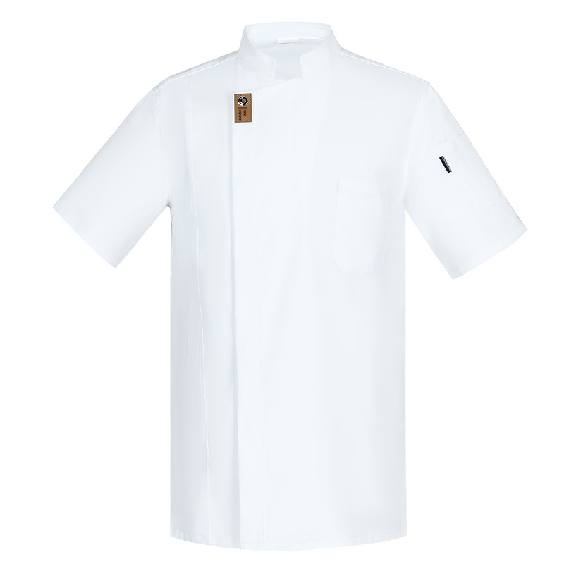 solid color high quality short sleeve chef jacket