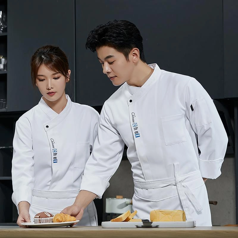 zhong guo print chef jacket chef uniform