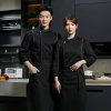 upgrade quality chef master jacket chef uniform wholesale Color Black