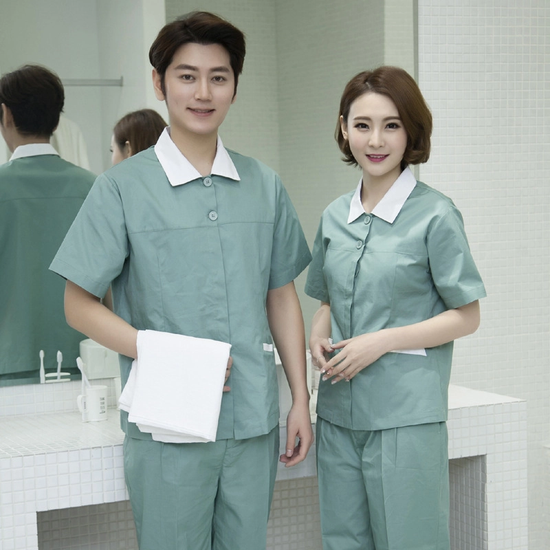 2025 korean asian hotel housekeeping staff uniforms-blouse pant