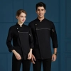 fashion two buttons side open cake stroe barkery uniform coat