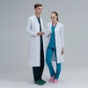 high quality notch lapel white lab coat nurse doctor coat uniform