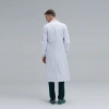 high quality notch lapel white lab coat nurse doctor coat uniform