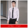Europe design bamboo fiber fabric solid color long sleeve men shirt women business shirt Color Color 1