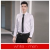 Europe design bamboo fiber fabric solid color long sleeve men shirt women business shirt