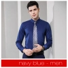 Europe design bamboo fiber fabric solid color long sleeve men shirt women business shirt