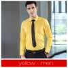 Europe design bamboo fiber fabric solid color long sleeve men shirt women business shirt Color Color 4