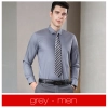 Europe design bamboo fiber fabric solid color long sleeve men shirt women business shirt