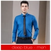 Europe design bamboo fiber fabric solid color long sleeve men shirt women business shirt Color Color 9