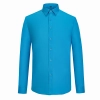 Europe design bamboo fiber fabric solid color long sleeve men shirt women business shirt Color Color 14