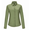 Europe design bamboo fiber fabric solid color long sleeve men shirt women business shirt Color Color 15