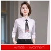 Europe design bamboo fiber fabric solid color long sleeve men shirt women business shirt Color Color 16