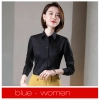 Europe design bamboo fiber fabric solid color long sleeve men shirt women business shirt Color Color 18