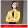 Europe design bamboo fiber fabric solid color long sleeve men shirt women business shirt Color Color 19