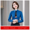 Europe design bamboo fiber fabric solid color long sleeve men shirt women business shirt Color Color 24