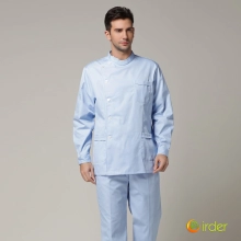 europe side opening male nurse doctor coat uniform dentist jacket