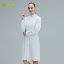 good quality fabric long sleeve female medical coat nurse coat uniforms