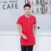 Asian style short sleeve summer restaurant cafe waiter waitress shirt uniform Color Color 2