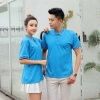 high quality basic staff polo shirt store staff bar restaurant waiter uniform t-shirt