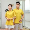 high quality solid color store staff bar restaurant waiter uniform t-shirt polo