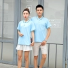 high quality solid color store staff bar restaurant waiter uniform t-shirt polo Color Color 7