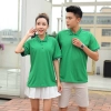 high quality solid color store staff bar restaurant waiter uniform t-shirt polo