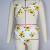 lovely sunflower printing girl swimwear water game swimsuit wholesale