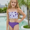 lovely sunflower printing girl swimwear water game swimsuit wholesale