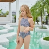 Europe style children girl two piece swimwear swimsuit bikini Color Color 2